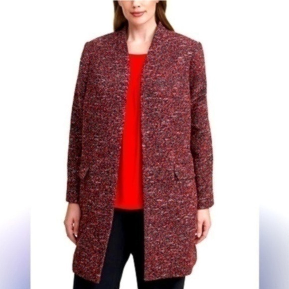 Calvin Klein Tweed Topper Jacket woman’s size 16 - Picture 2 of 12